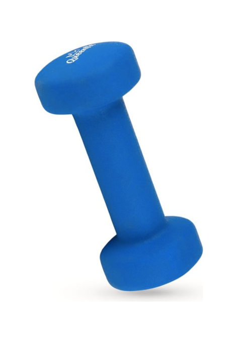 Гантелі для фітнесу неопренові Queenfit 2х1,5кг світло-синій Київ - фото 4