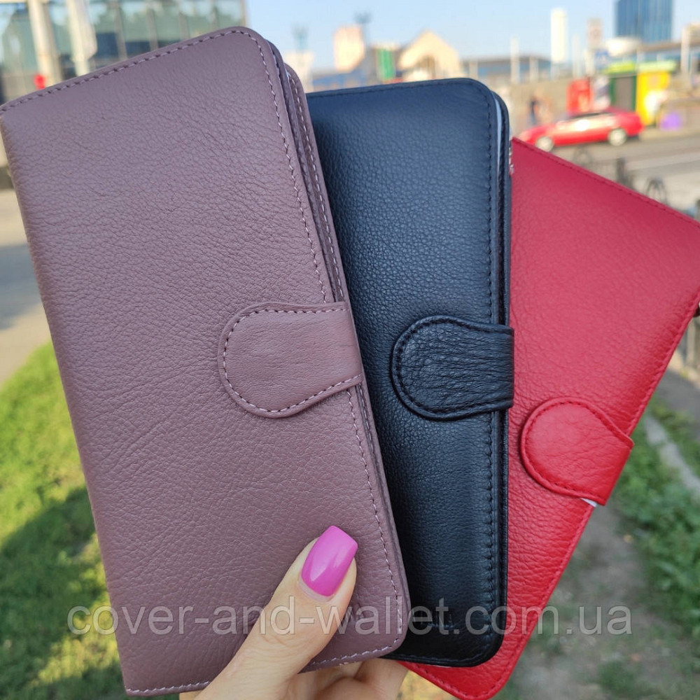 Женский тонкий кожаный кошелек красного цвета Marco Coverna 031-950 Киев - изображение 10