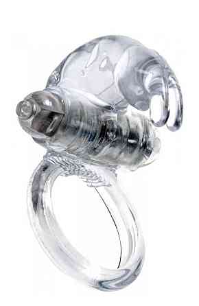 Ерекційне кільце - Rabbit Vibro CockRing Clear Sex Aura Київ
