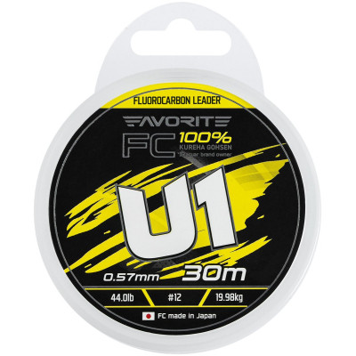 Флюорокарбон Favorite U1 FC 30m 12/0.57mm 44.0lb/19.98kg (1693.12.22) Винница - изображение 2