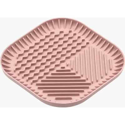 Універсальний посуд для тварин Fiboo Fiboowl килимок для злизування ласощів та їжі, M рожевий (FIB0220) Вінниця - фото 1