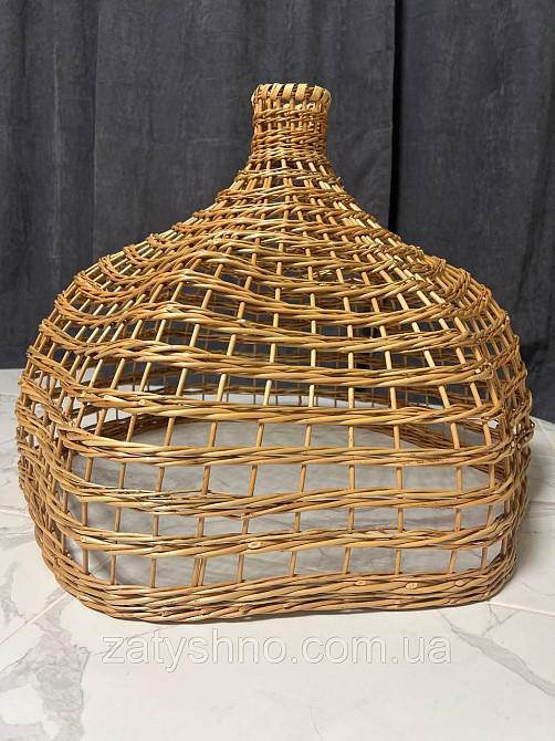 Лампа плетена фігурна з лози Київ - фото 1