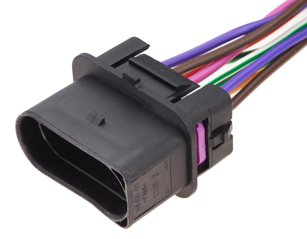 Електричний з'єднувач із дротом, 10-контактний, Фара, Чорний, Пластик, Київ - фото 1