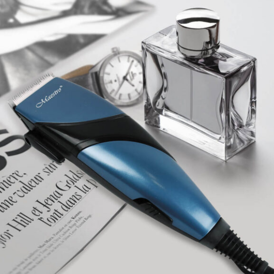 Машинка для стрижки блакитна MR-655C-BLUE Maestro Житомир