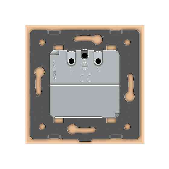 Розумна розетка ZigBee з заземленням Livolo золото (VL-FCTC16AZ-2BP) Коломыя