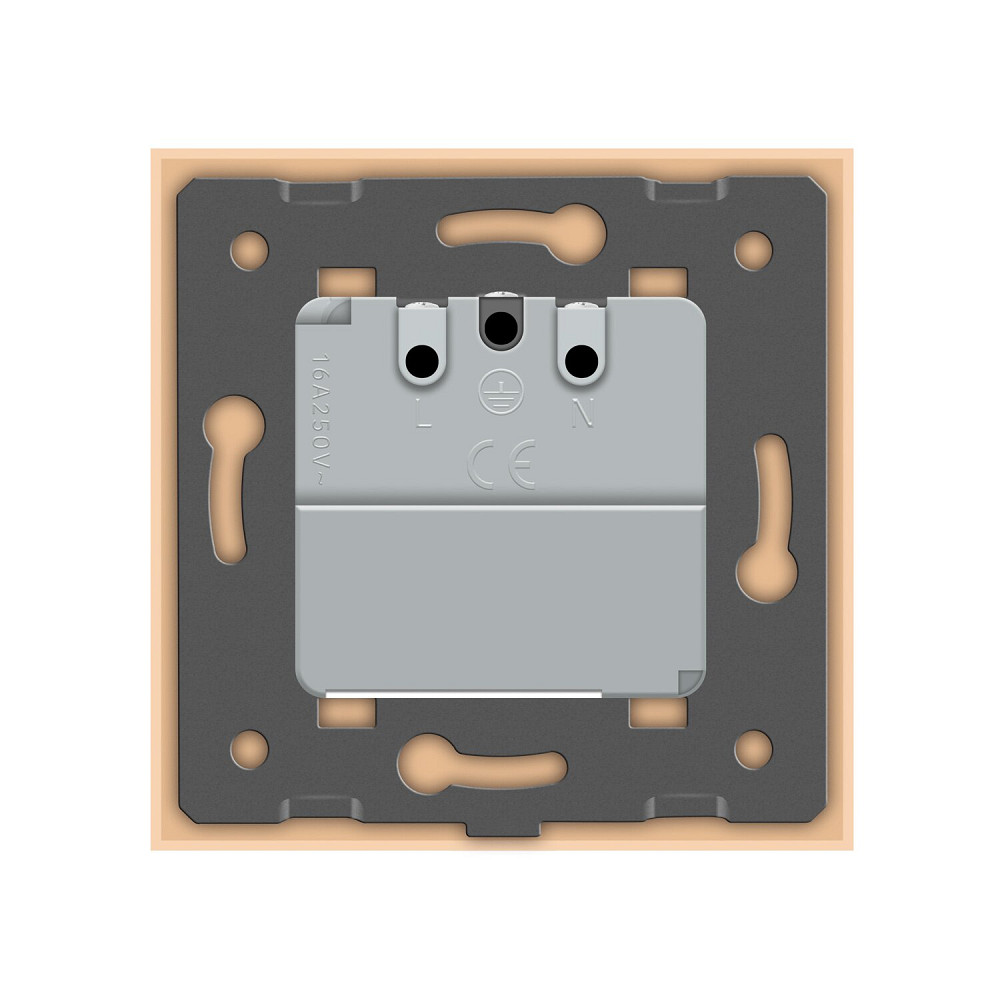 Розумна розетка ZigBee з заземленням Livolo золото (VL-FCTC16AZ-2BP) Коломыя - изображение 3