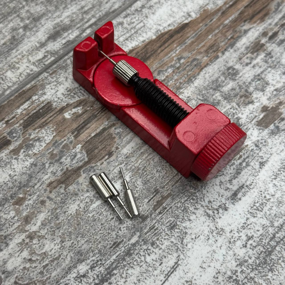 Затискач для регулювання довжини браслета годинника 40 мм, металевий інструмент для ремонту годинників Київ