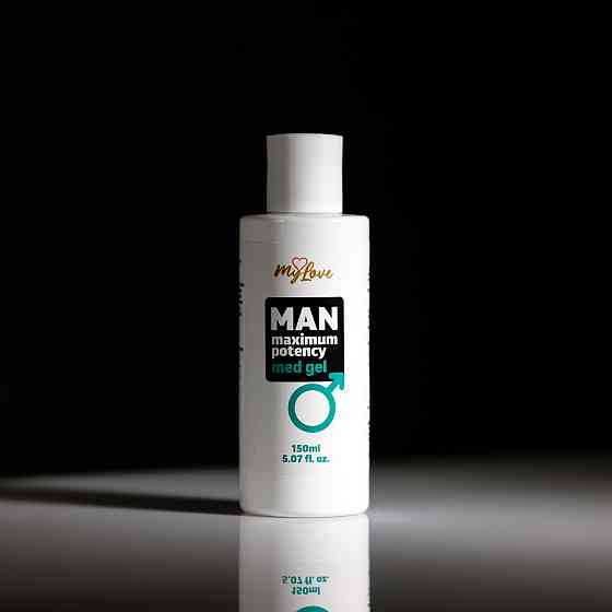 Інтимний гель-лубрикант для чоловіків - MyLove Man Maximum Potency Med Gel, 150 мл Sex Aura Київ