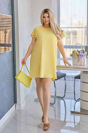 Сукня літня з воланами на плечах Fiesta 46-48, Жовтий Київ