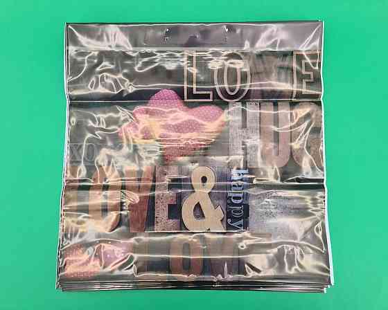 Полиэтиленовый пакет (40х40) с пластиковой ручкой  