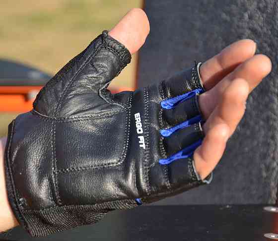 Рукавички для фітнесу PowerPlay 9058 Thunder чорно-сині S Кам'янське