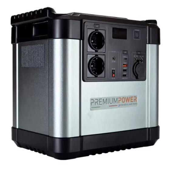 Портативна зарядна станція PremiumPower PB2000N : 2/4 кВт, 3,7 V, 600 Ач (PB2000N) Київ