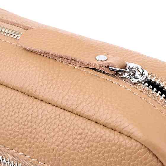 Жіноча сумка крос-боді з натуральної шкіри Vintage sale_15139 Бежевий Київ