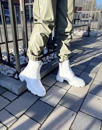 Жіночі черевики GREMMY білі натуральна шкіра зима 37р.38р.(4264) Коломыя