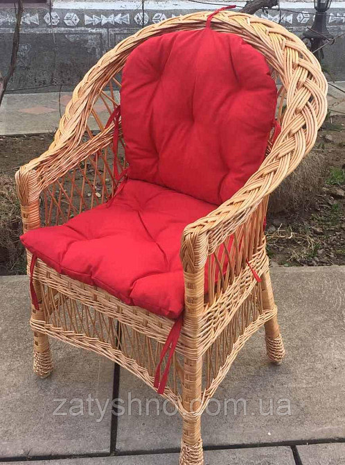 Кресло плетеное с мягкой сидушкой Киев - изображение 2