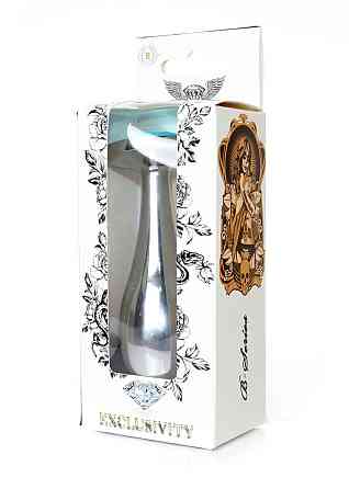 Анальная металлическая пробка Plug-Jewellery Silver PLUG-Light Blue L Sex Aura Киев