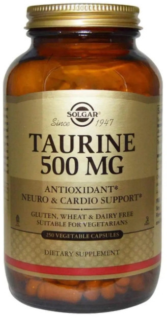 Таурин Solgar Taurine 500 мг 250 капс Киев - изображение 1