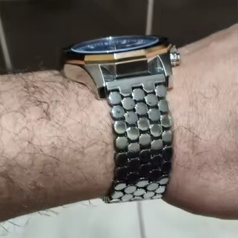 Браслет для часов металлический Besta Honey Silver (22 мм) Серебристый Киев - изображение 11