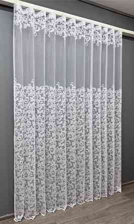 Тюль VR-Textil 639т Жакард Преміум Білий 400х250 см (42-0953) Київ