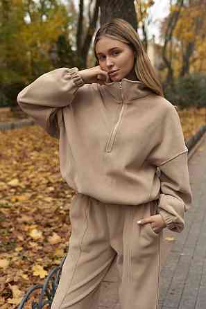 Жіночий теплий прогулянковий костюм двійка двосторонній полар фліс Одеса