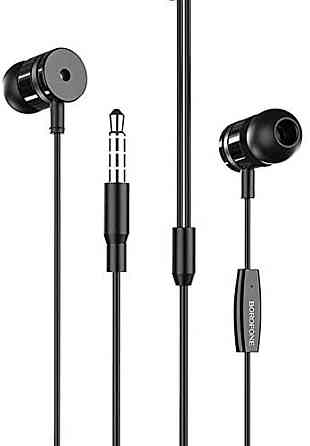 Навушники BOROFONE BM31 Mysterious universal earphones with mic Black Київ