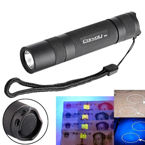 Карманный ультрафиолетовый фонарь Convoy S2+ Nichia 365 нм UV 700 мА аккумуляторный Киев - изображение 1