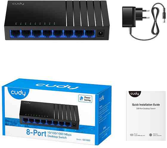 Комутатор Cudy GS108D, 8 портовий Gigabit Desktop Switch Вінниця