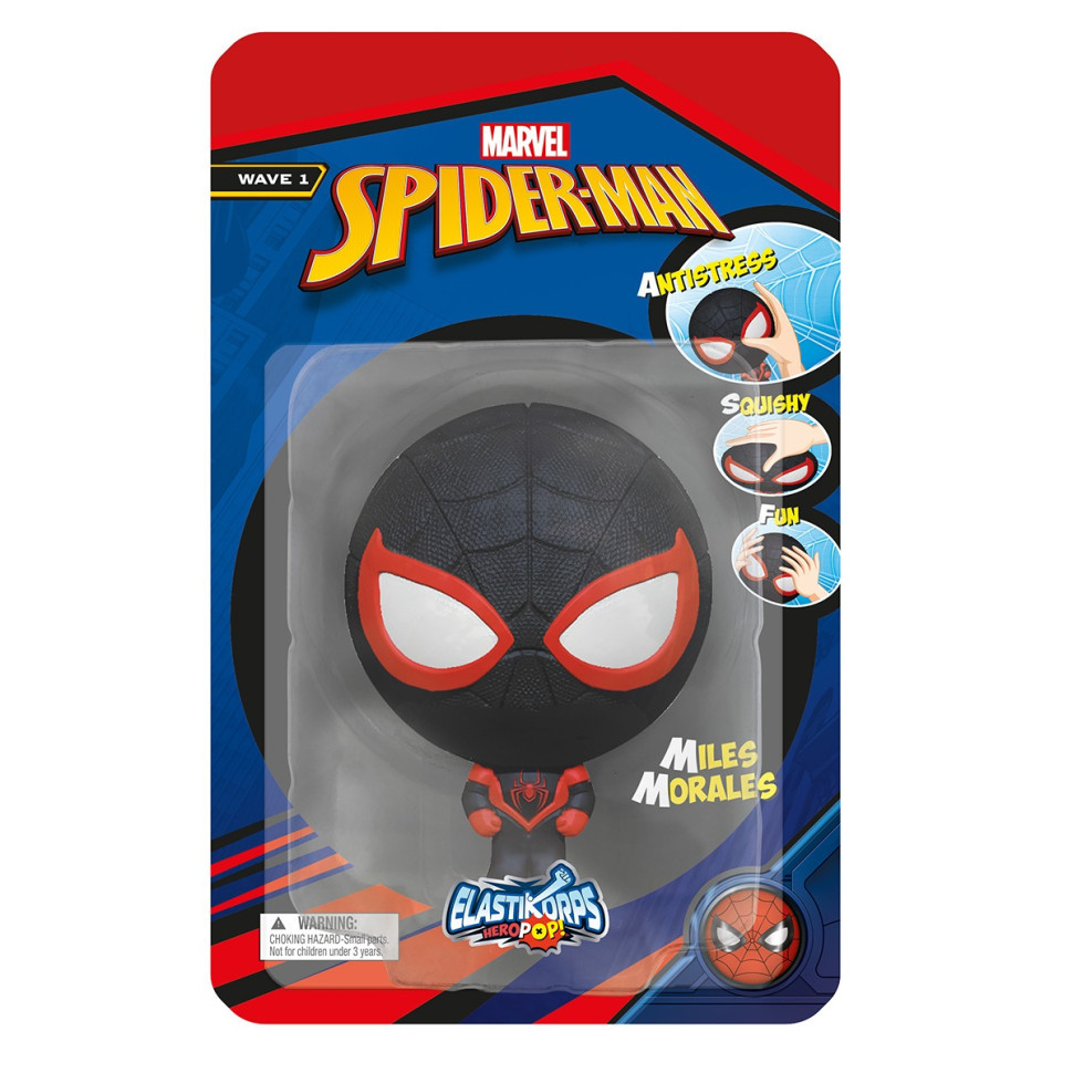 Стретч-іграшка Марвел людина павук Чорний Elastikorps HEPO10MARM-2 Вінниця - фото 2