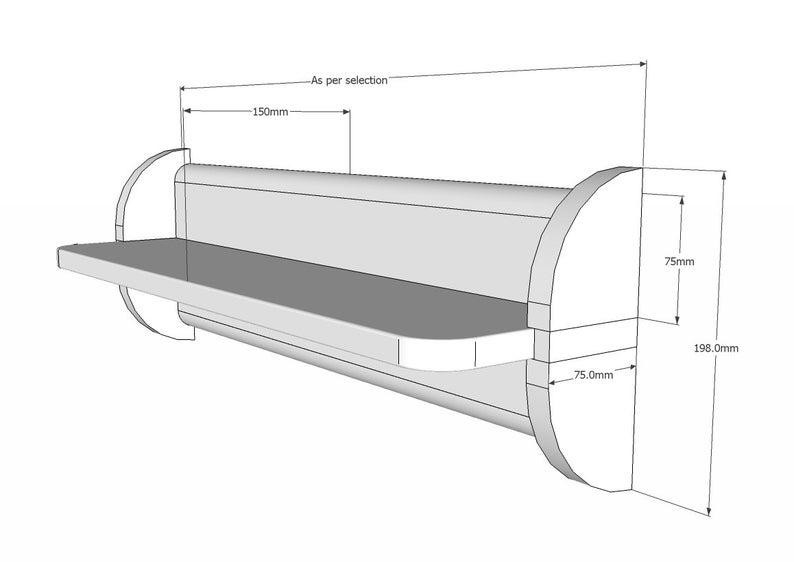 Настенная книжная полка 