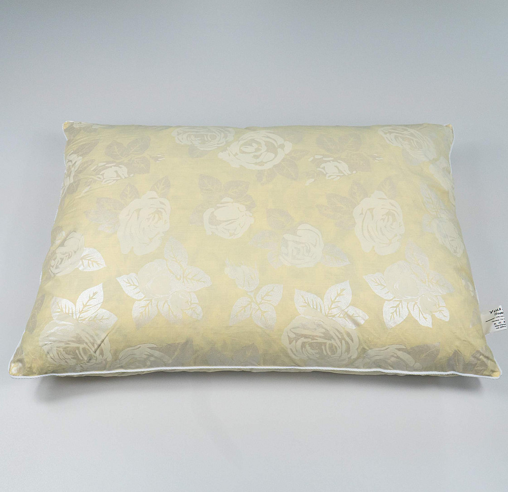 Подушка пуховая YouStar 50% пух 50% перо - упругая 40x60 см (Бежевый) Сумы - изображение 7