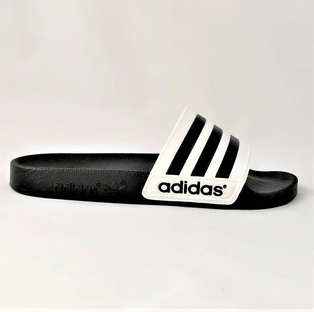 Шльопанці Капці Adidas Сланці Адідас Білі Жіночі Чорні (розміри: 36,37,38) Дніпро - фото 3