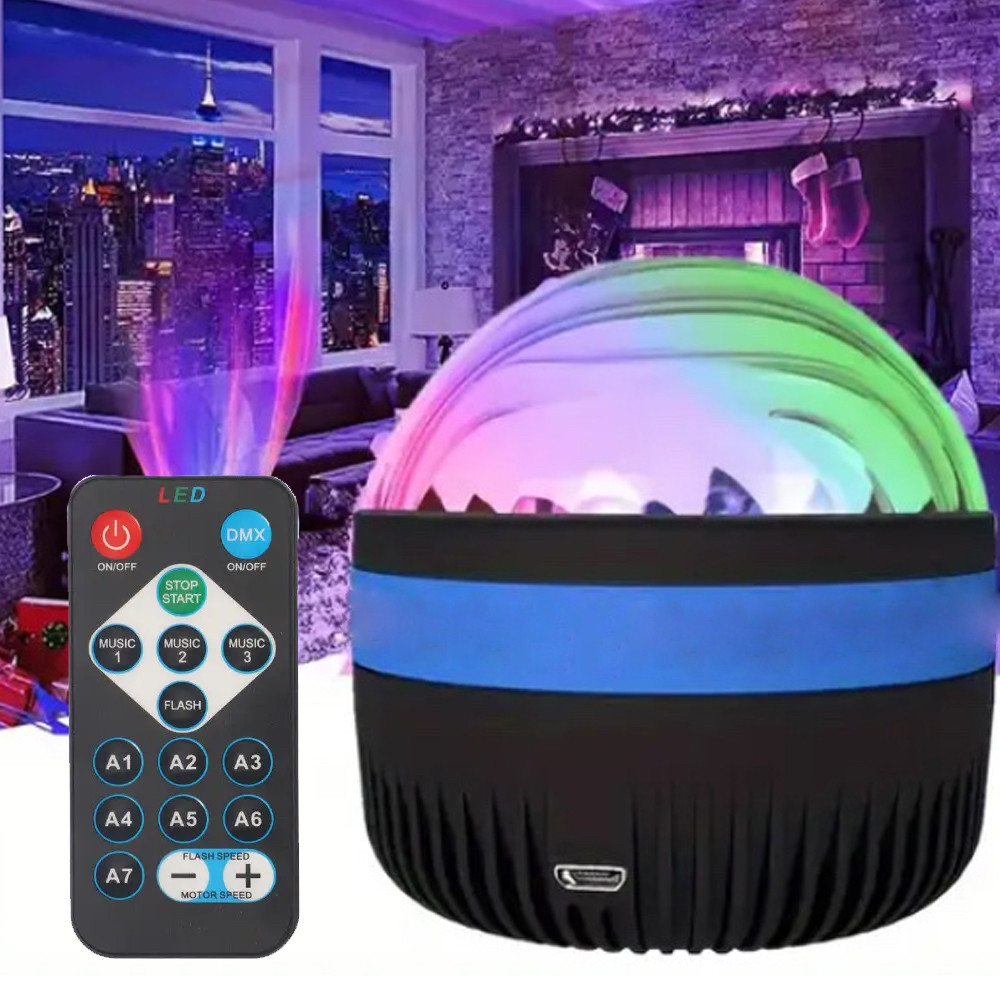Нічник-проектор зоряного неба RGB + пульт ДК,від USB,AT-0 SBR Київ - фото 1