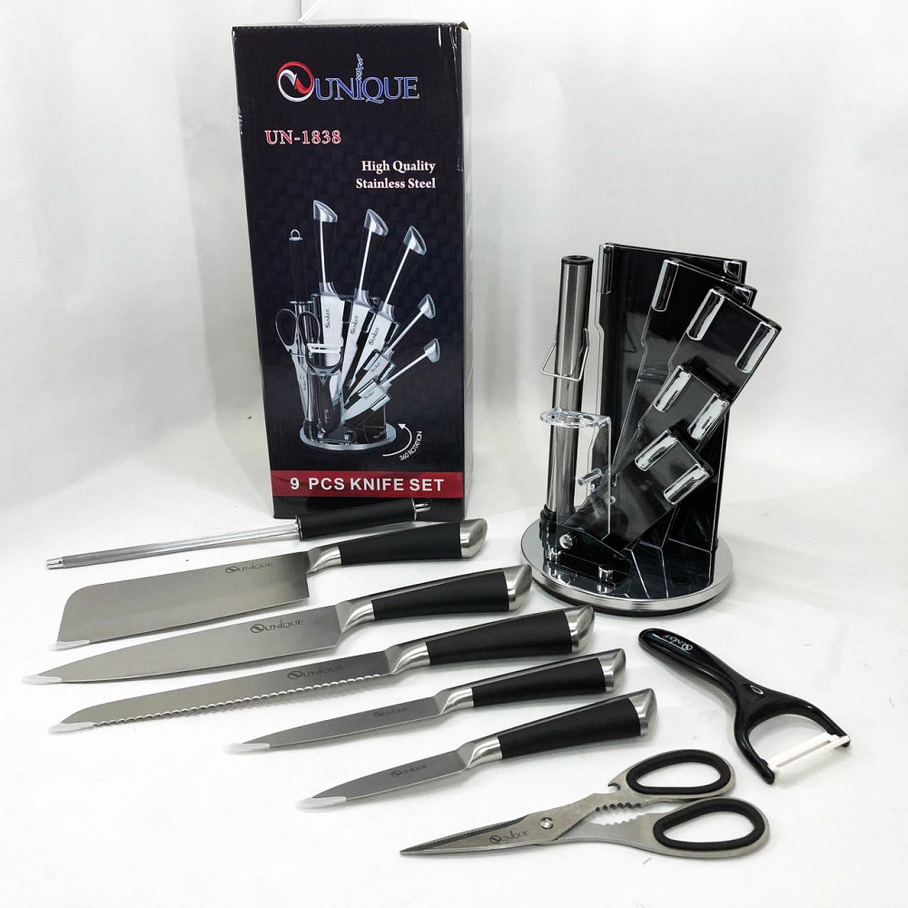 Кухонные ножи для готовки, Кухонный нож из нержавеющей стали металлический, Универсальный набор ножей QF-39 Львов - изображение 8