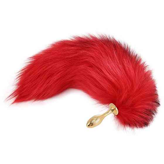 Анальна пробка з хвостом лисиці LOCKINK SEVANDA Red Vixen Set with Pear-shape Plug Sex Aura Київ