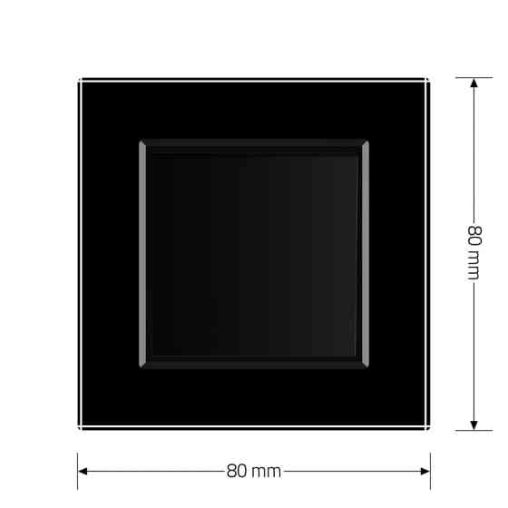 LIVOLO Вимикач універсальний 1-клавішний LIVOLO чорний матовий скло 250В 10А Коломия