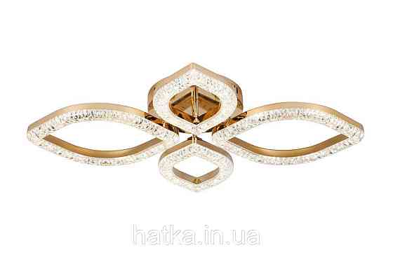 Люстра світлодіодна акрилова Sirius 2721/2+2 GD 48W*2 Київ