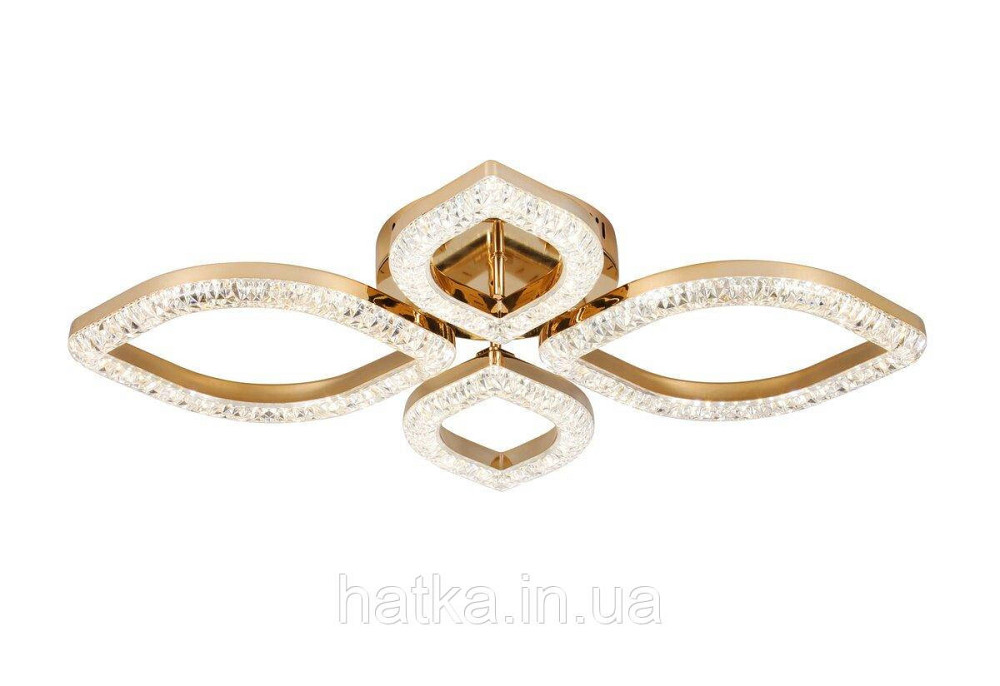 Люстра світлодіодна акрилова Sirius 2721/2+2 GD 48W*2 Київ - фото 1