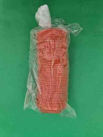 Кришка для склянки паперовий Ф75 (гар) помаранчева Маестро (50 шт) Харків