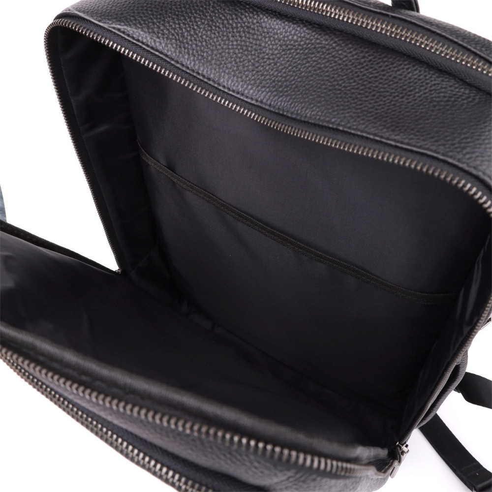 Чоловічий рюкзак з натуральної шкіри Vintage 23051 Чорний Київ - фото 7