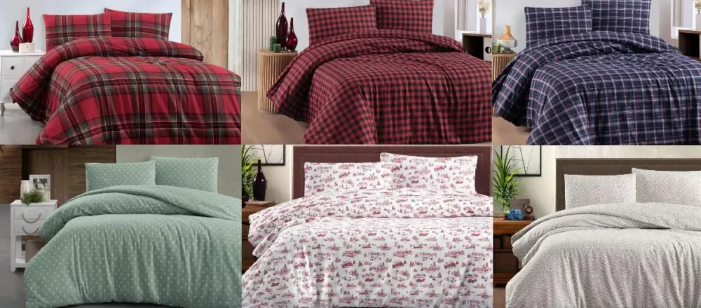 Теплое постельное белье / байковое евро размера фланель 100%-хлопок Турция Cotton Collection Коломия - фото 1