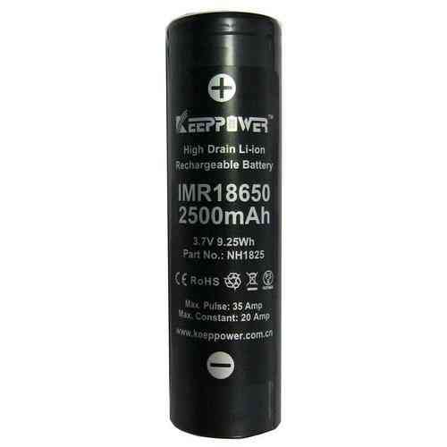 Аккумулятор Keeppower Li-ion IMR18650 2500mAh (30A) высокотоковый Винница