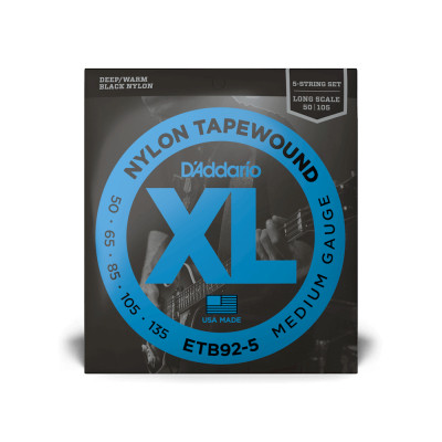 Струны для гитары D'Addario XL Nylon Tapewound 5-String Bass (50-135) (ETB92-5) Винница - изображение 1
