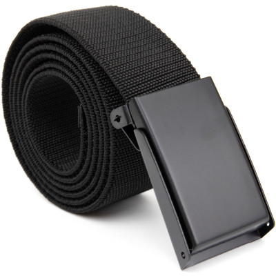 Ремінь Vintage Текстильний з чорною пряжкою Чорний (20530) Вінниця - фото 2