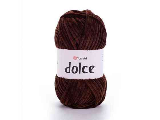 Пряжа Dolce коричневий 100% мікрополіестр 120м 100г 5шт/уп 775 ТМ YarnArt Київ