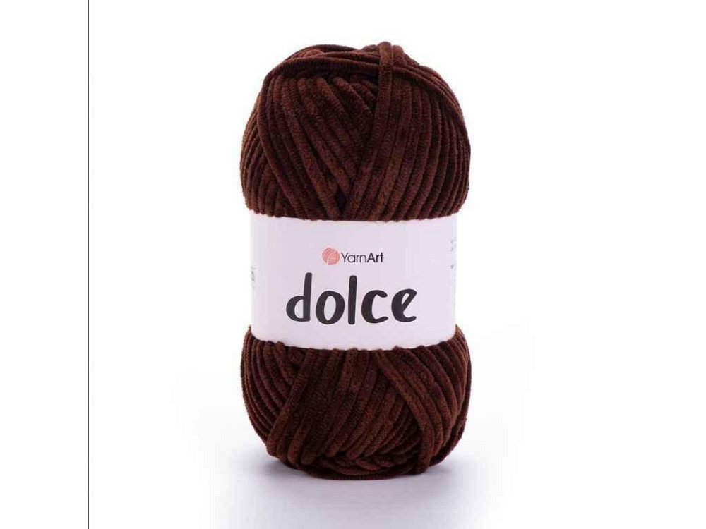 Пряжа Dolce коричневий 100% мікрополіестр 120м 100г 5шт/уп 775 ТМ YarnArt Київ - фото 1