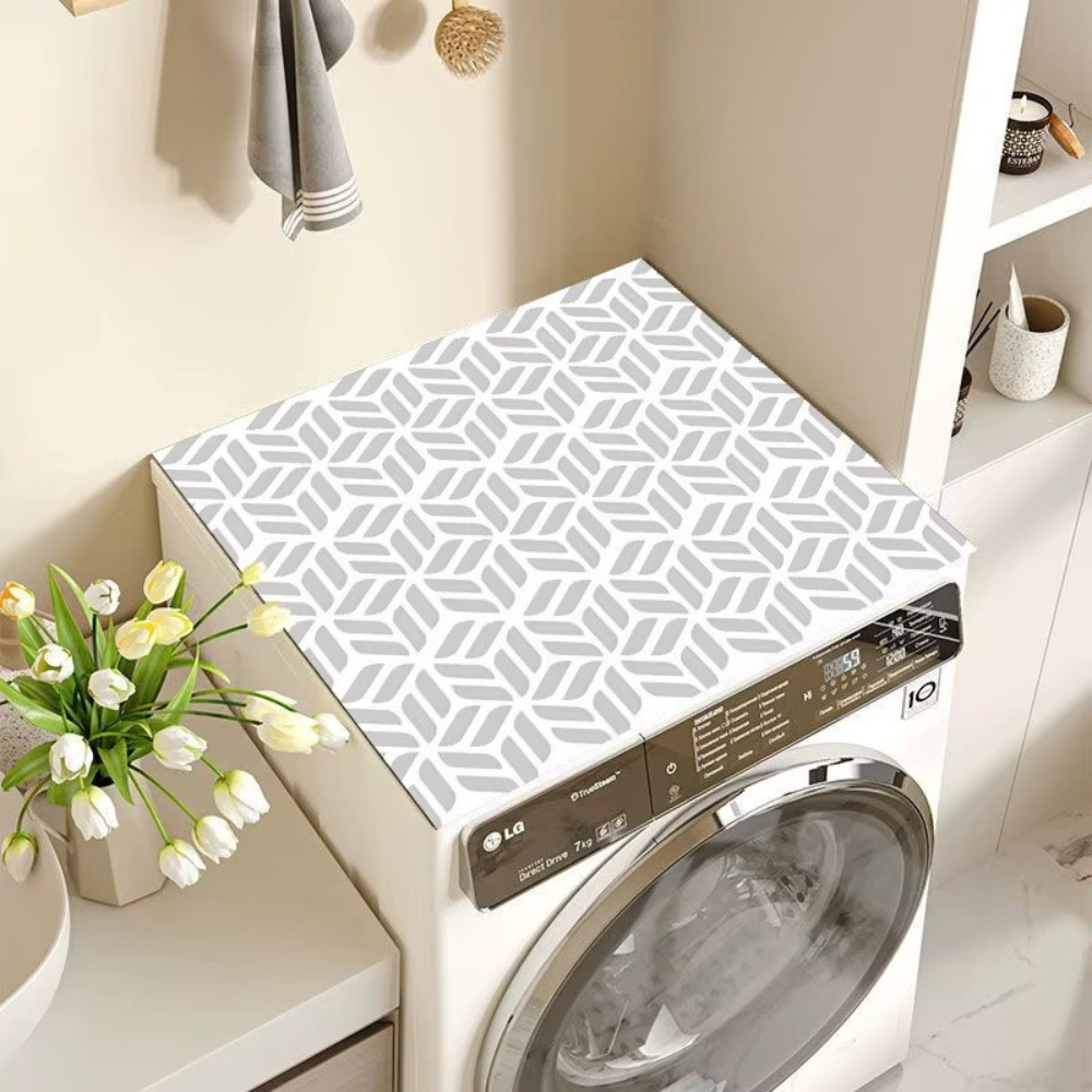 Коврик на стиральную машину защитный для бытовой техники абсорбирующий, резиновый, пылезащитный, 60х60 см Каменец-Подольский - изображение 1