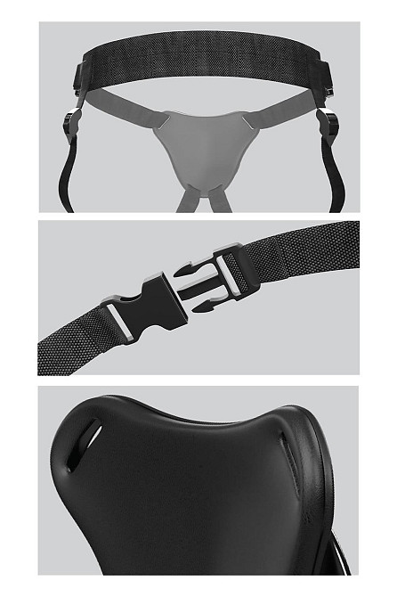 Трусики для страпону з присоскою Pipedream Body Dock Original чорні Sex Aura Київ - фото 5