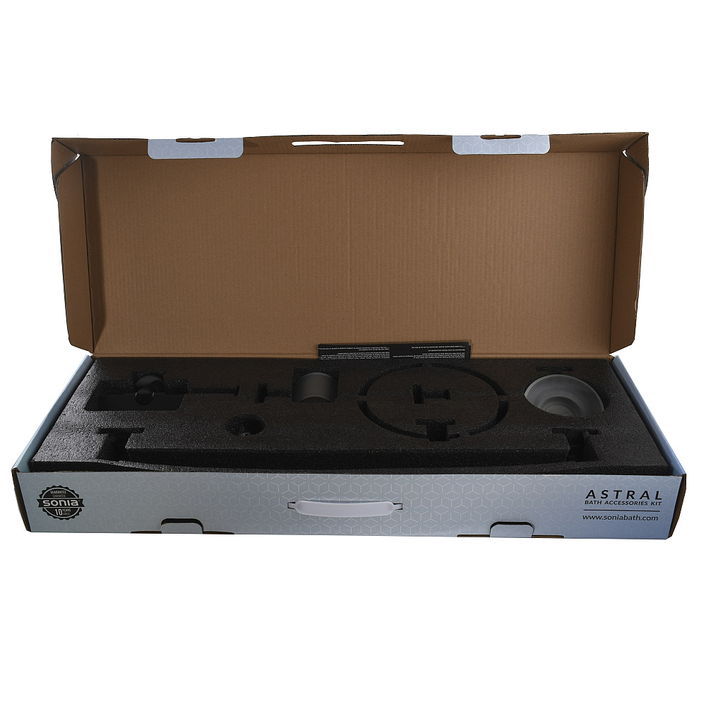 Набір аксесуарів для ванної  SONIA ASTRAL KIT BLACK ( 5 предметів) 185788 Луцк - изображение 13