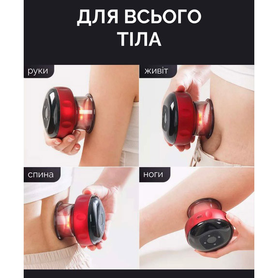 Вакуумный антицеллюлитный массажер с подогревом, массажная антицеллюлитная банка UV-71 Львов - изображение 3