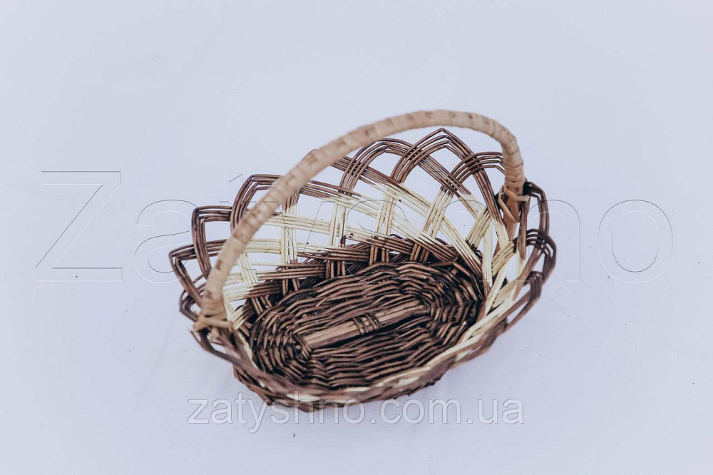 Плетеная корзина из лозы маленькая красивая | корзина пасхальная | корзина на Пасху Киев - изображение 4